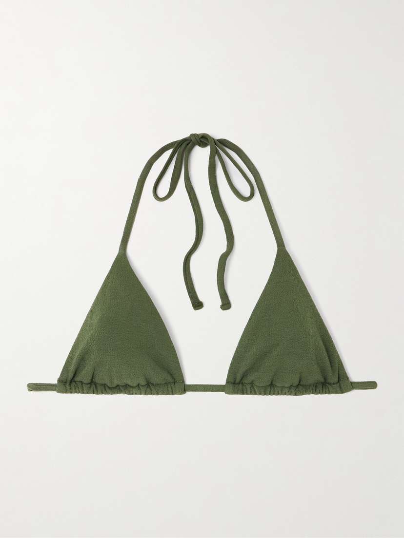 Треугольный верх бикини из переработанных материалов Matteau, зеленый
Треугольный верх бикини из переработанных материалов Matteau, зеленый