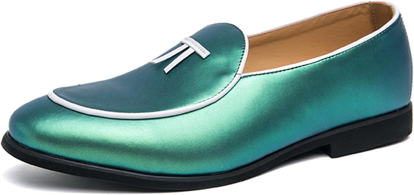 Мужские лоферы Dacnakby из лакированной кожи, мокасины без шнуровки, черные с желтой отделкой, формальные
Мужские лоферы Dacnakby из лакированной кожи, мокасины без шнуровки, черные с желтой отделкой, формальные