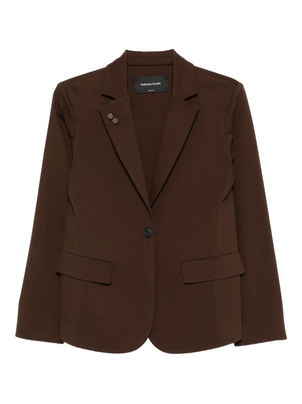 Блейзер на пуговицах Fabiana Filippi, коричневый
Блейзер на пуговицах Fabiana Filippi, коричневый