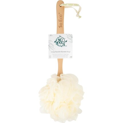 Пуф для душа So Eco с длинной ручкой, белый
Пуф для душа So Eco с длинной ручкой, белый