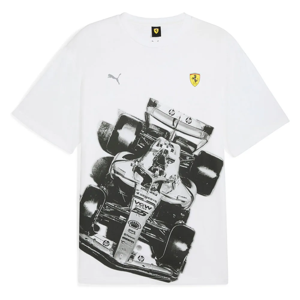 Футболка с коротким рукавом Puma Ferrari Premium, белый 
Футболка с коротким рукавом Puma Ferrari Premium, белый