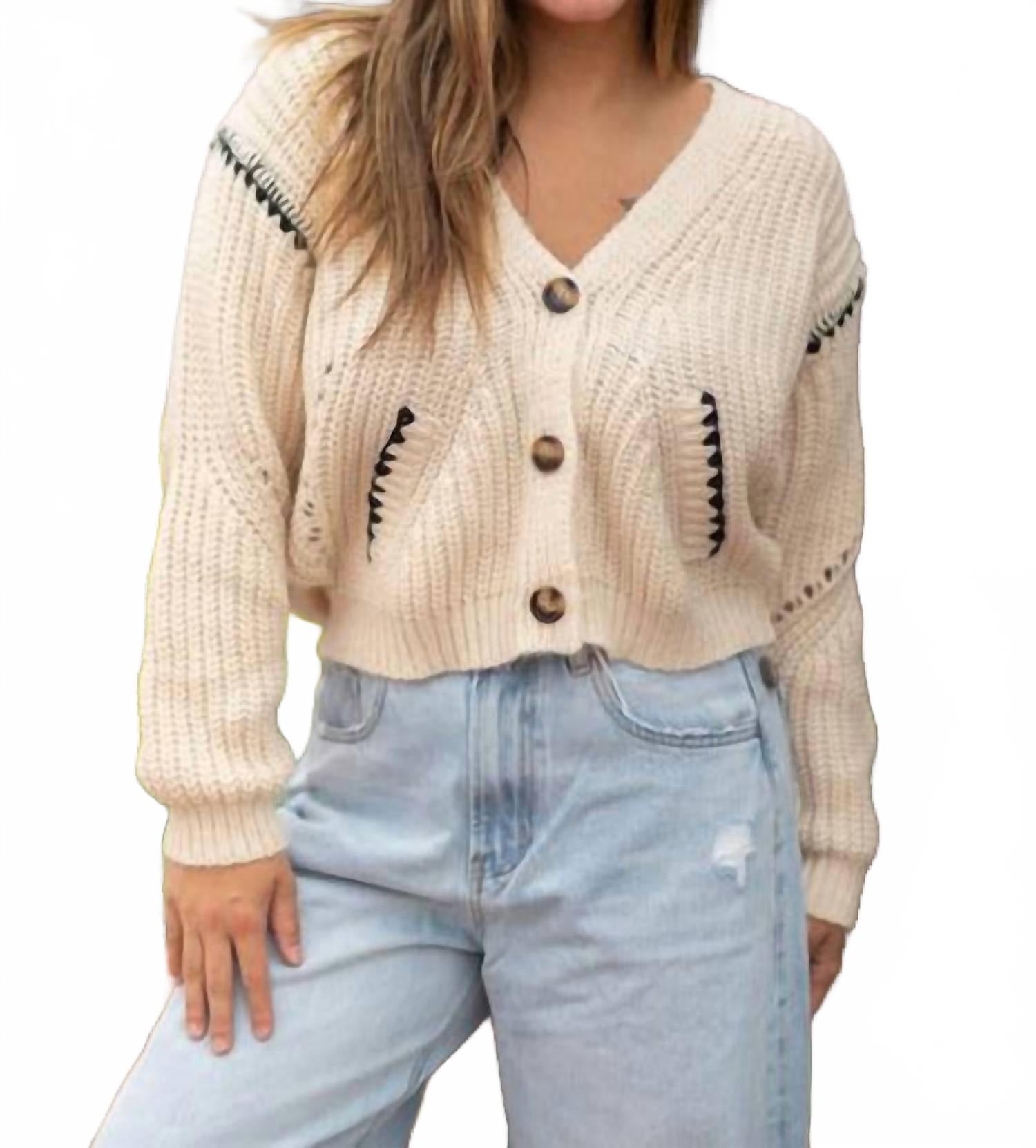 RD International Кардиган Vicencia с V-образным вырезом в цвете White Beach
RD International Кардиган Vicencia с V-образным вырезом в цвете White Beach