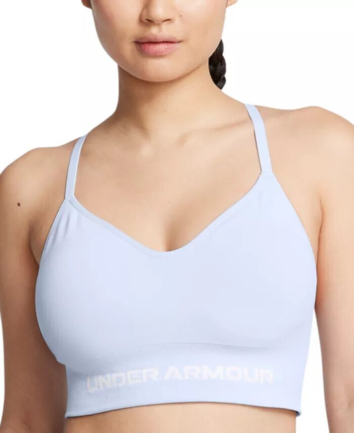 Женский бесшовный спортивный бюстгальтер Vanish с низкой ударной нагрузкой Under Armour, синий
Женский бесшовный спортивный бюстгальтер Vanish с низкой ударной нагрузкой Under Armour, синий