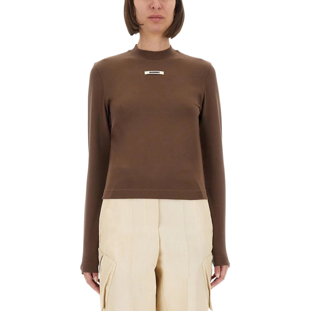 Футболка с длинным рукавом и логотипом Jacquemus, коричневый
Футболка с длинным рукавом и логотипом Jacquemus, коричневый