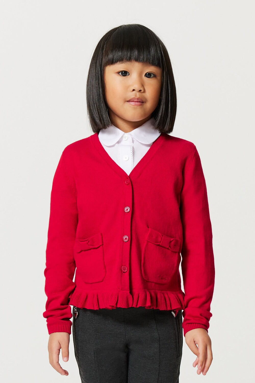 Школьный кардиган с V-образным вырезом Clarks, красный
Школьный кардиган с V-образным вырезом Clarks, красный