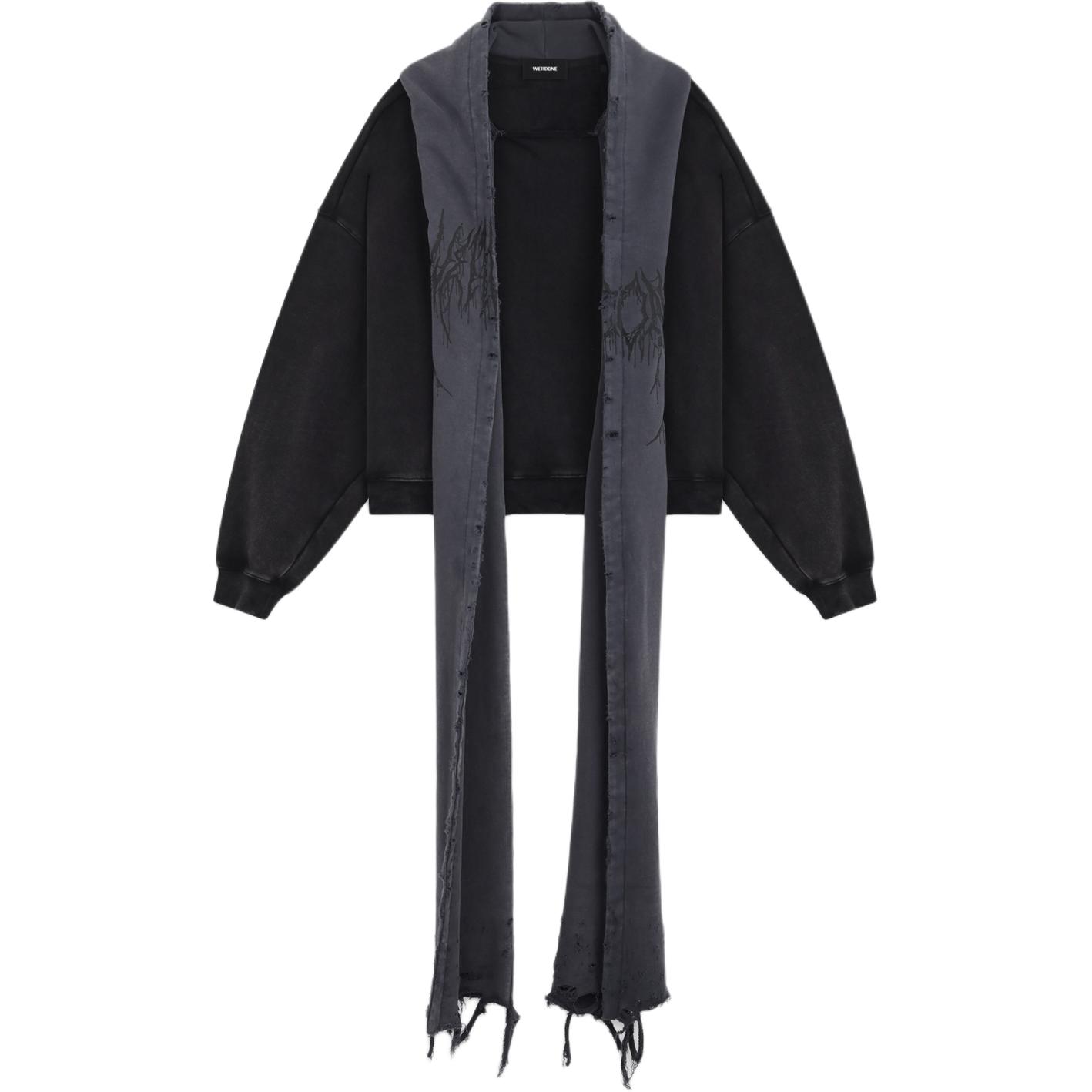 Худи с эффектом потертости WE11DONE, черный
Худи с эффектом потертости WE11DONE, черный