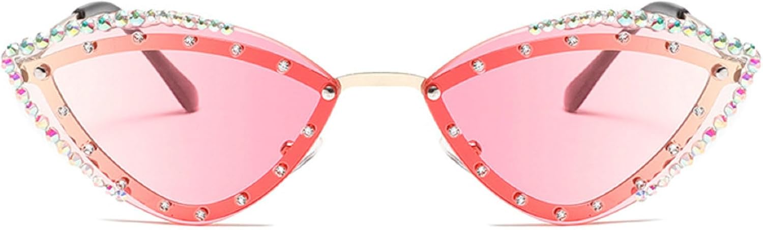Популярные винтажные солнцезащитные очки в стиле «кошачий глаз» с бриллиантами, модель Y2K, без оправы, в стиле панк, роскошные дизайнерские хрустальные очки, размер N45 mincl, Clear Pink
Популярные винтажные солнцезащитные очки в стиле «кошачий глаз» с бриллиантами, модель Y2K, без оправы, в стиле панк, роскошные дизайнерские хрустальные очки, размер N45 mincl, Clear Pink