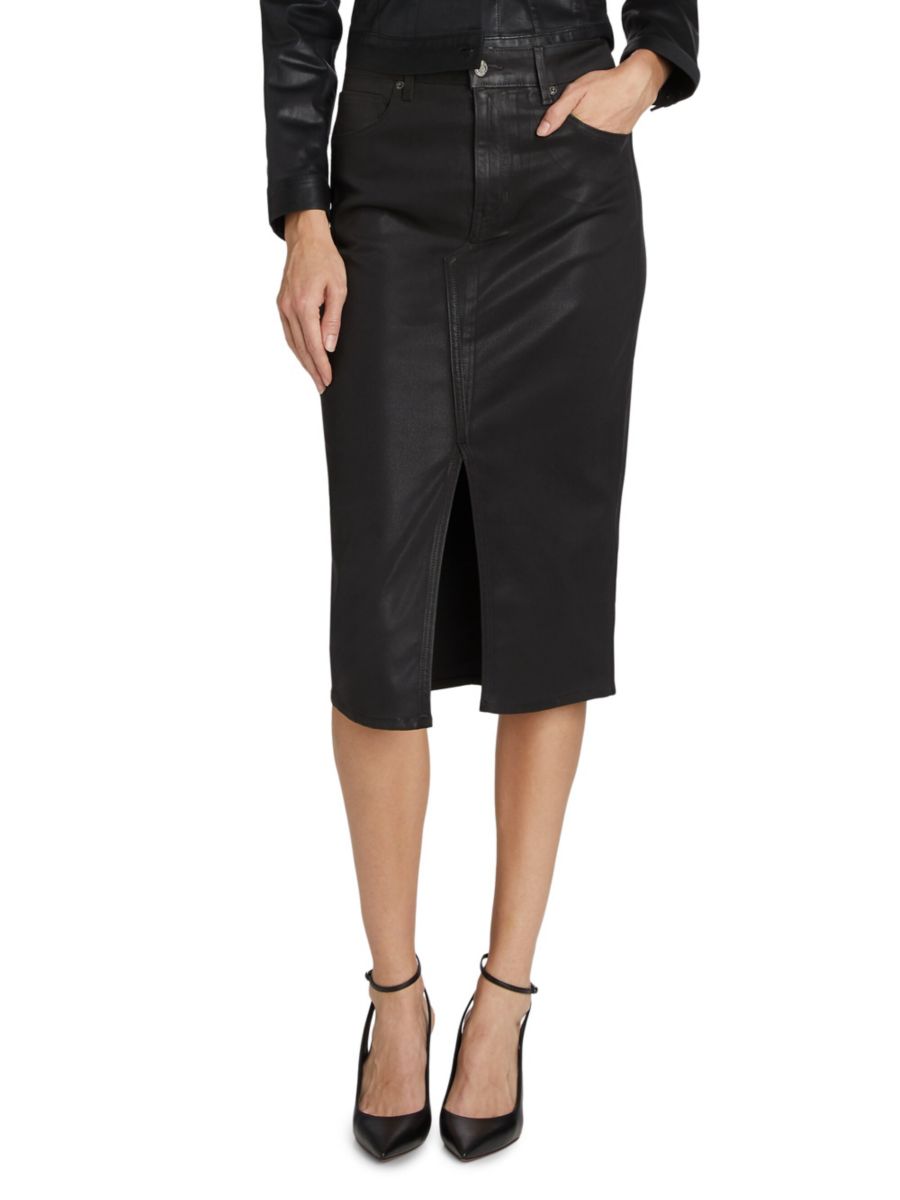 Юбка-миди из джинсовой ткани с покрытием Breves Veronica Beard, цвет Black High Gloss
Юбка-миди из джинсовой ткани с покрытием Breves Veronica Beard, цвет Black High Gloss