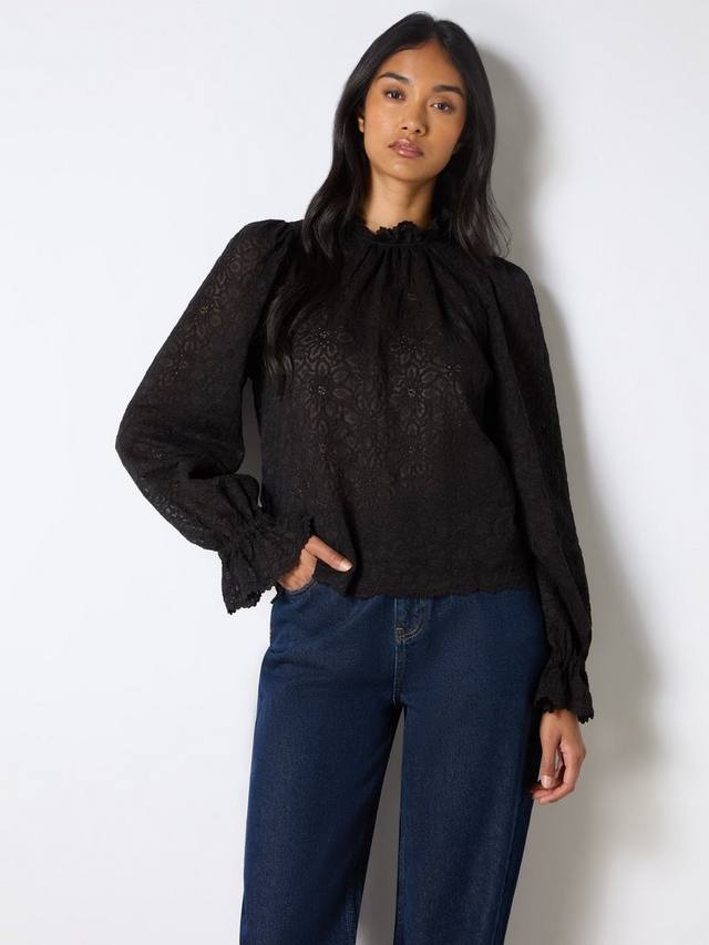 Кружевной топ с гребешком Ro&Zo, черный
Кружевной топ с гребешком Ro&Zo, черный