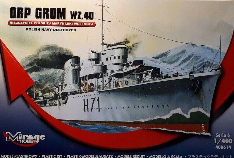 ORP Grom wz.40, Mirage Hobby 400614
ORP Grom wz.40, Mirage Hobby 400614
