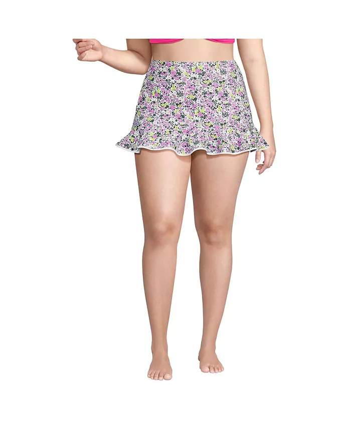 Пляжная юбка-мини с рюшами больших размеров Lands' End, белый
Пляжная юбка-мини с рюшами больших размеров Lands' End, белый