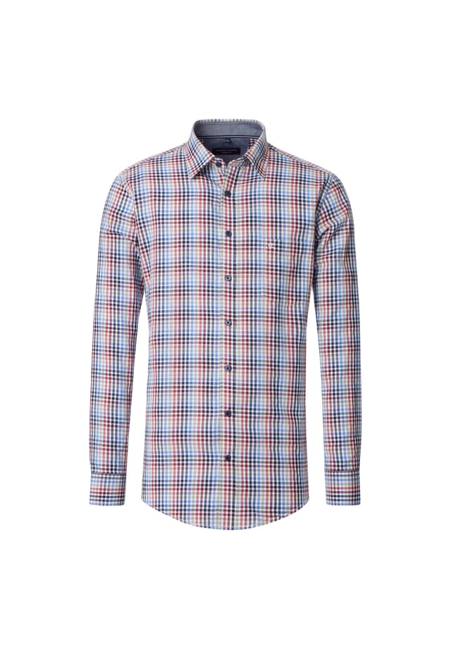 Рубашка свободного кроя в клетку Casamoda, голубой
Рубашка свободного кроя в клетку Casamoda, голубой