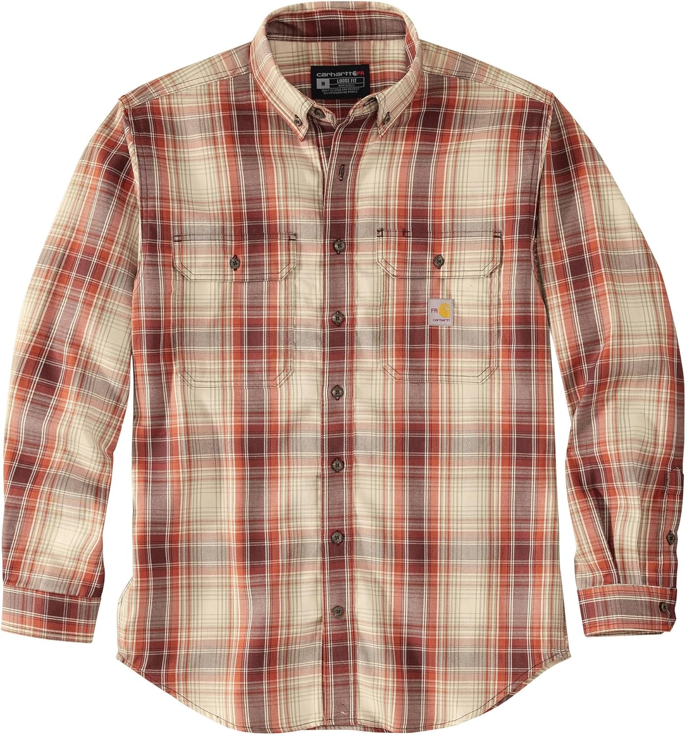 Мужская рубашка Carhartt 104507 Flame-Resistant Force Rugged Flex Loose, Port/Baked Clay
Мужская рубашка Carhartt 104507 Flame-Resistant Force Rugged Flex Loose, Port/Baked Clay