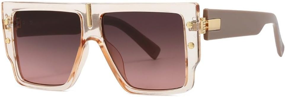 Солнцезащитные очки в винтажной оправе для мужчин, квадратные солнцезащитные очки в стиле ретро, черные, увеличенного размера, защитные очки для мужчин и женщин WNCKSQ, Brown Pink
Солнцезащитные очки в винтажной оправе для мужчин, квадратные солнцезащитные очки в стиле ретро, черные, увеличенного размера, защитные очки для мужчин и женщин WNCKSQ, Brown Pink