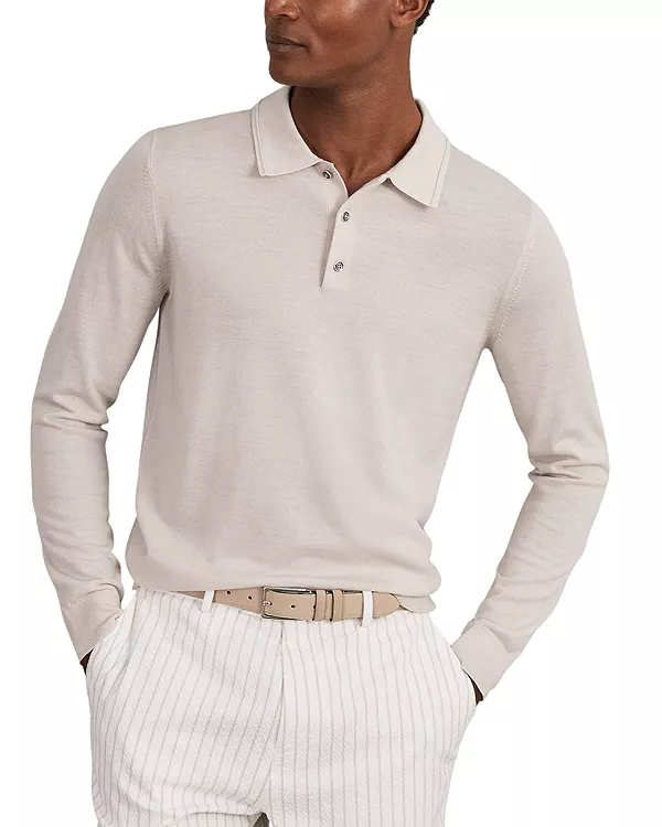 Поло Trafford с длинными рукавами и полупуговиной на пуговицах Reiss, бежевый
Поло Trafford с длинными рукавами и полупуговиной на пуговицах Reiss, бежевый