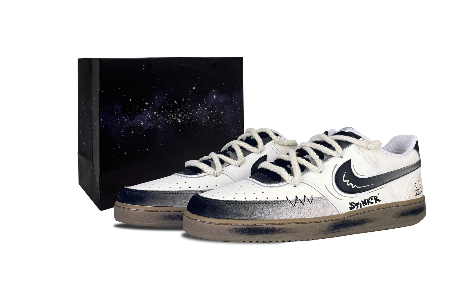 Nike Кроссовки для скейтбординга Court Vision с устойчивым к истиранию верхом, мужские, черно-белые
Nike Кроссовки для скейтбординга Court Vision с устойчивым к истиранию верхом, мужские, черно-белые