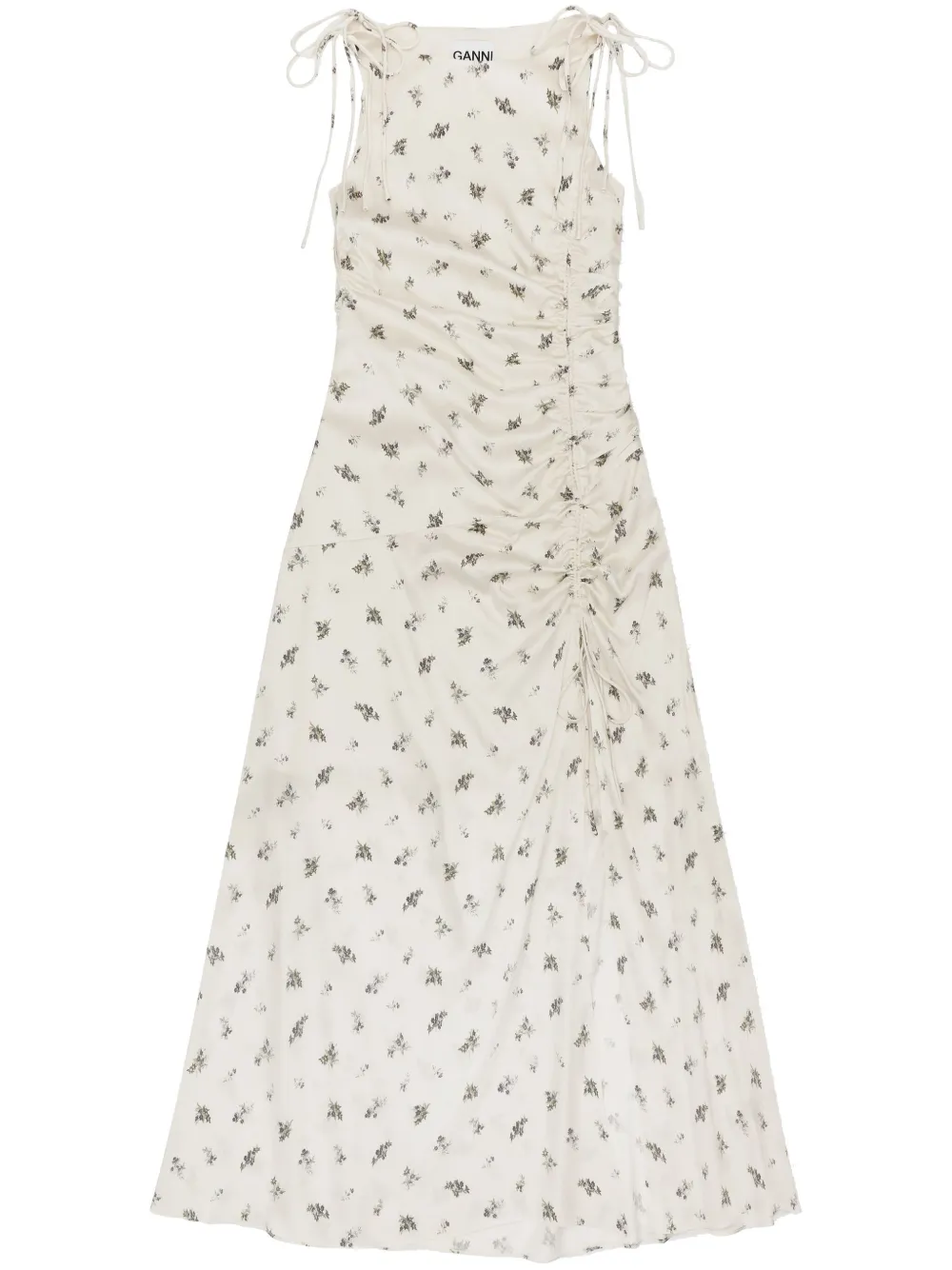 Платье с цветочным принтом GANNI, белый
Платье с цветочным принтом GANNI, белый