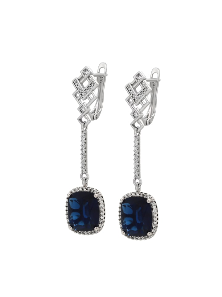 Faina Женские серьги-подвески серебристо-синего цвета
Faina Женские серьги-подвески серебристо-синего цвета