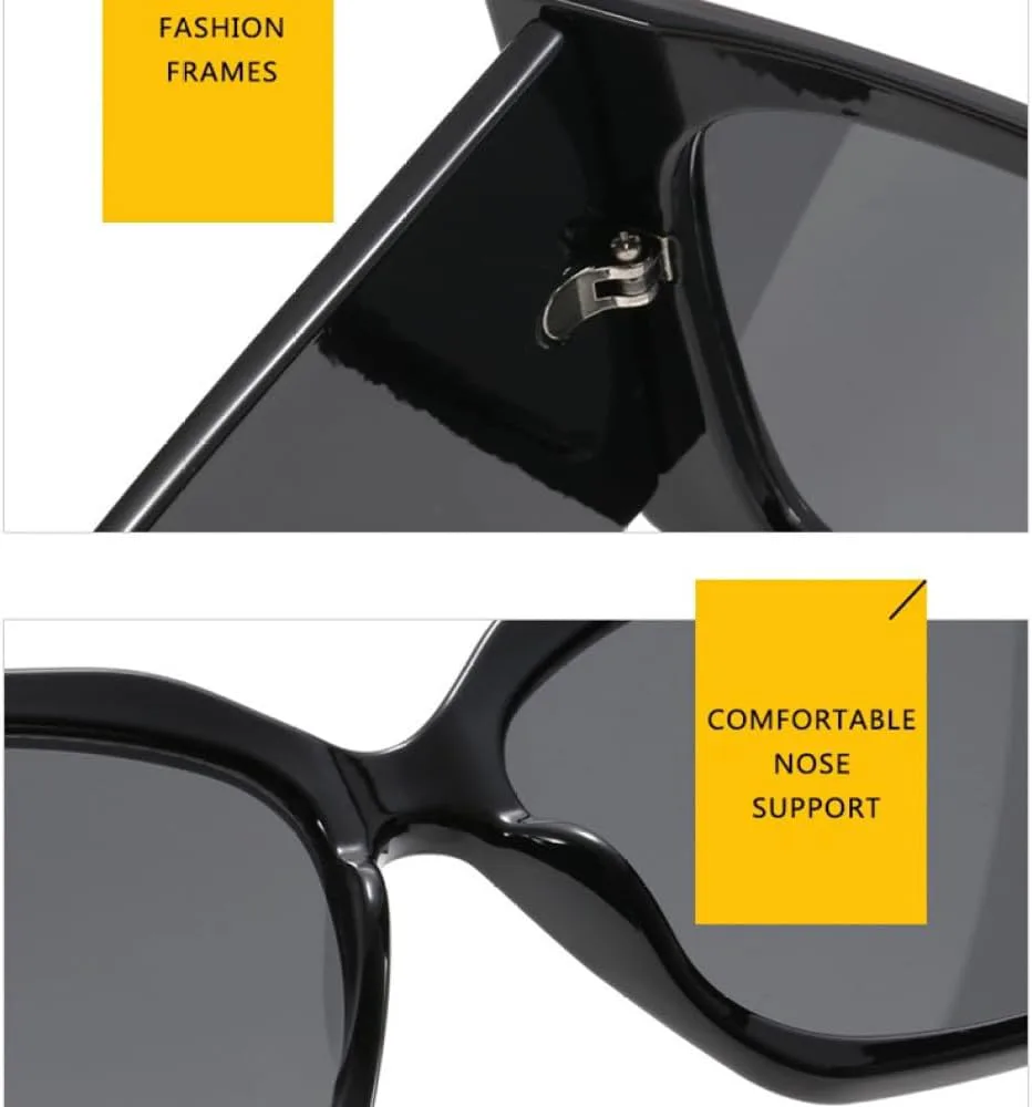 Солнцезащитные очки в крупной оправе для женщин, квадратная форма, винтажный стиль, выразительные очки, защита от УФ-излучения UV400 generic, Leopard Green Yellow
Солнцезащитные очки в крупной оправе для женщин, квадратная форма, винтажный стиль, выразительные очки, защита от УФ-излучения UV400 generic, Leopard Green Yellow