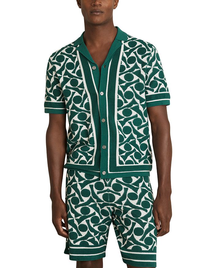 Эдмондс - Кубинская рубашка с коротким рукавом из махровой ткани REISS, зеленый
Эдмондс - Кубинская рубашка с коротким рукавом из махровой ткани REISS, зеленый