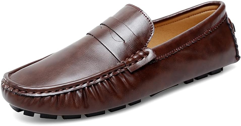 Мужские классические лоферы Santimon с пенни, повседневные мокасины без шнуровки, мягкие лоферы для мужчин, легкие обувь и прогулок на лодке, коричневый
Мужские классические лоферы Santimon с пенни, повседневные мокасины без шнуровки, мягкие лоферы для мужчин, легкие обувь и прогулок на лодке, коричневый