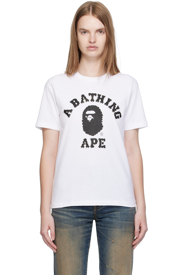 Футболка колледжа «Кристаллический камень» Bape, белый
Футболка колледжа «Кристаллический камень» Bape, белый