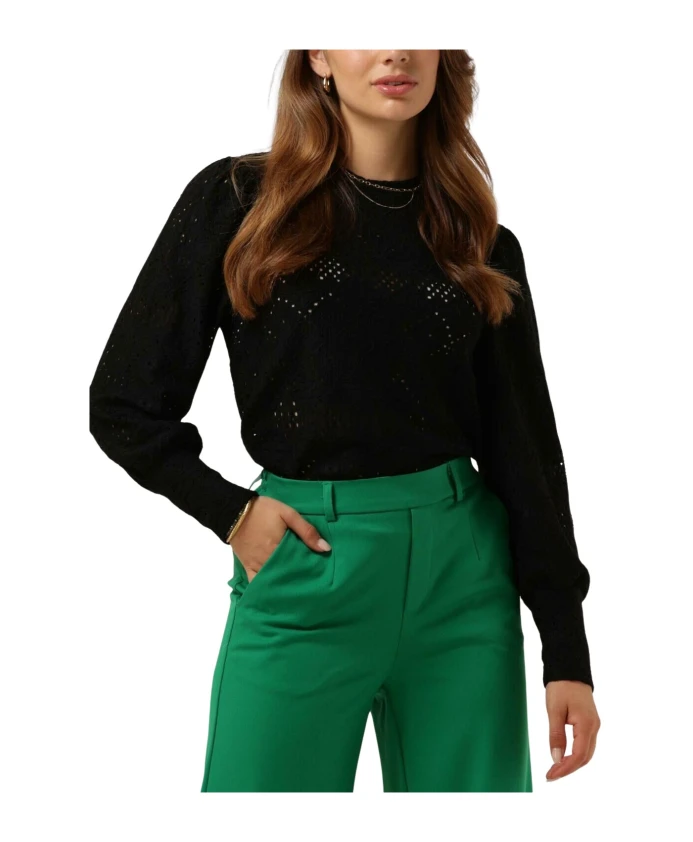 Черная блузка с длинными рукавами Object, черный
Черная блузка с длинными рукавами Object, черный