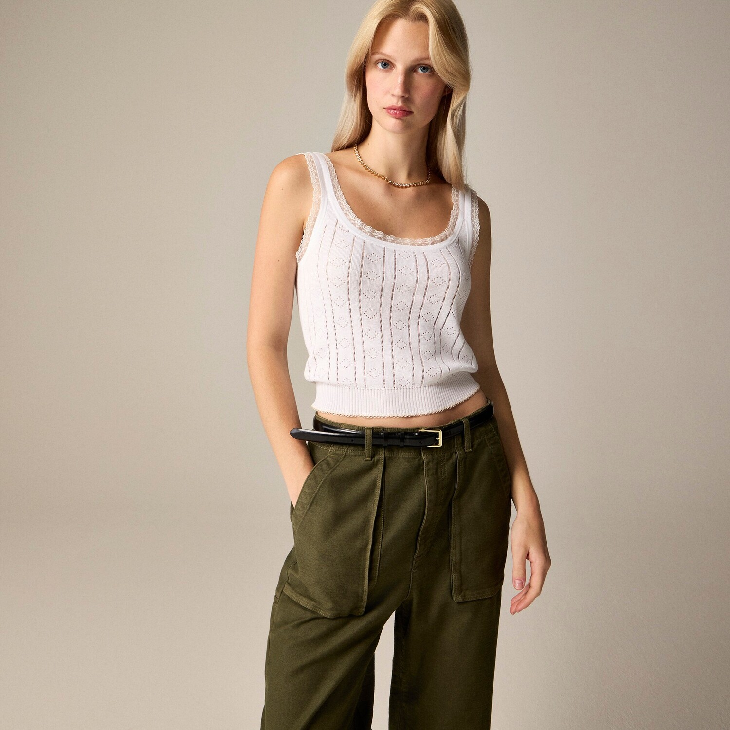 Свитер-Майка Pointelle из высококачественного ультратонкого хлопка J.Crew, белый
Свитер-Майка Pointelle из высококачественного ультратонкого хлопка J.Crew, белый