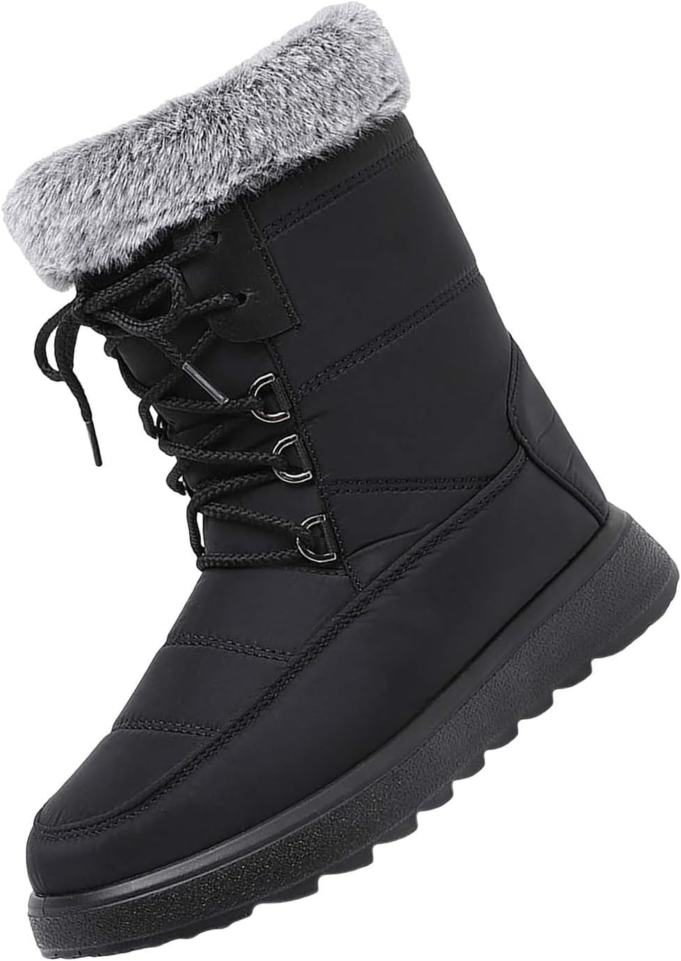 Мужские зимние ботинки с искусственным мехом, утепленные снегоступы, универсальные, для холодной погоды, водоотталкивающие, с толстой подошвой, шнуровка Generic, черный
Мужские зимние ботинки с искусственным мехом, утепленные снегоступы, универсальные, для холодной погоды, водоотталкивающие, с толстой подошвой, шнуровка Generic, черный