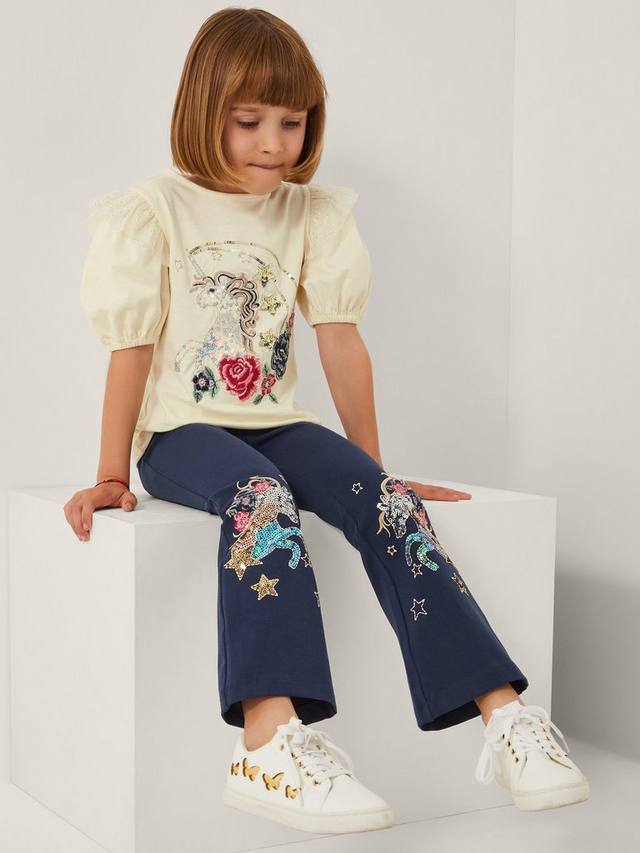 Детская хлопковая футболка с пайетками Unicorn Monsoon, Ivory
Детская хлопковая футболка с пайетками Unicorn Monsoon, Ivory