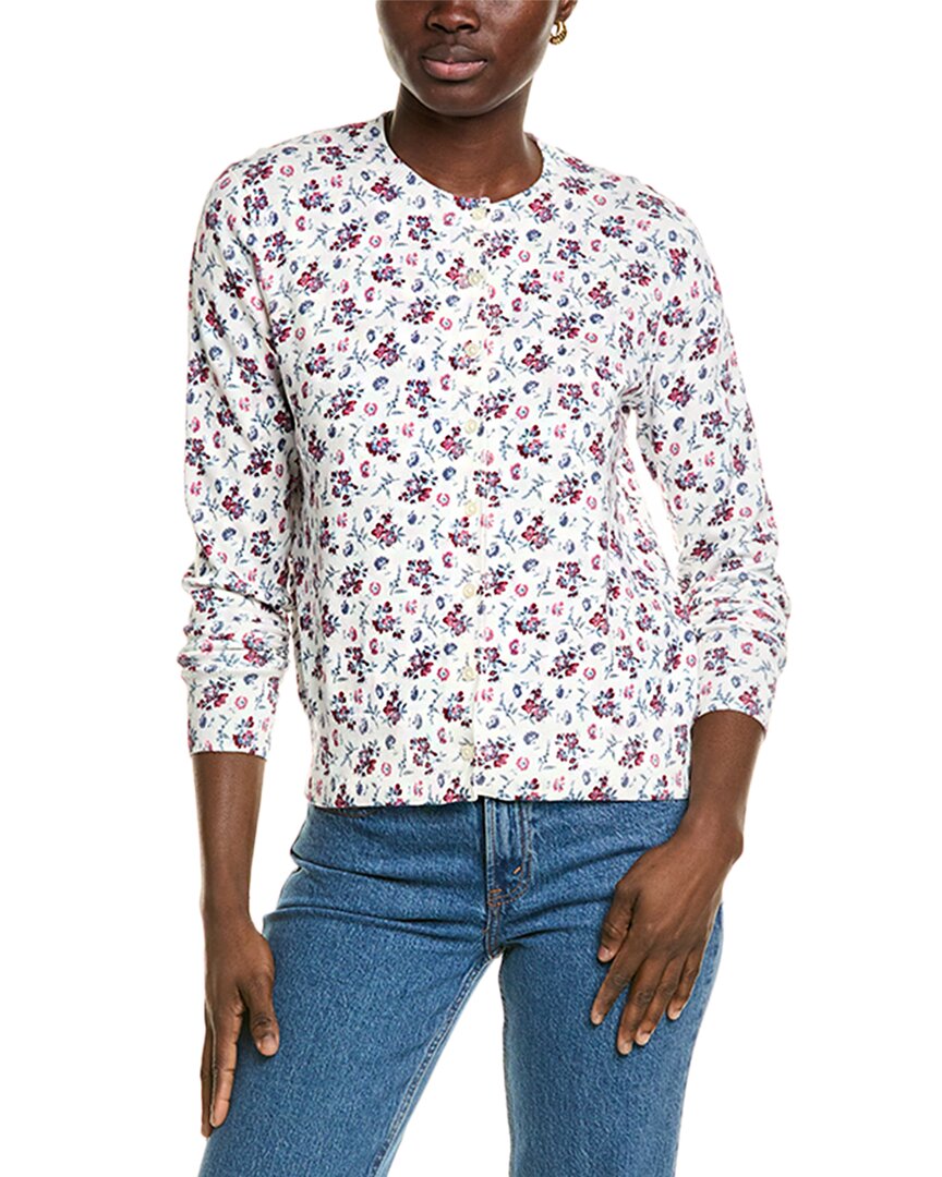 Брукс Бразерс Принт Кардиган Brooks Brothers, белый 
Брукс Бразерс Принт Кардиган Brooks Brothers, белый