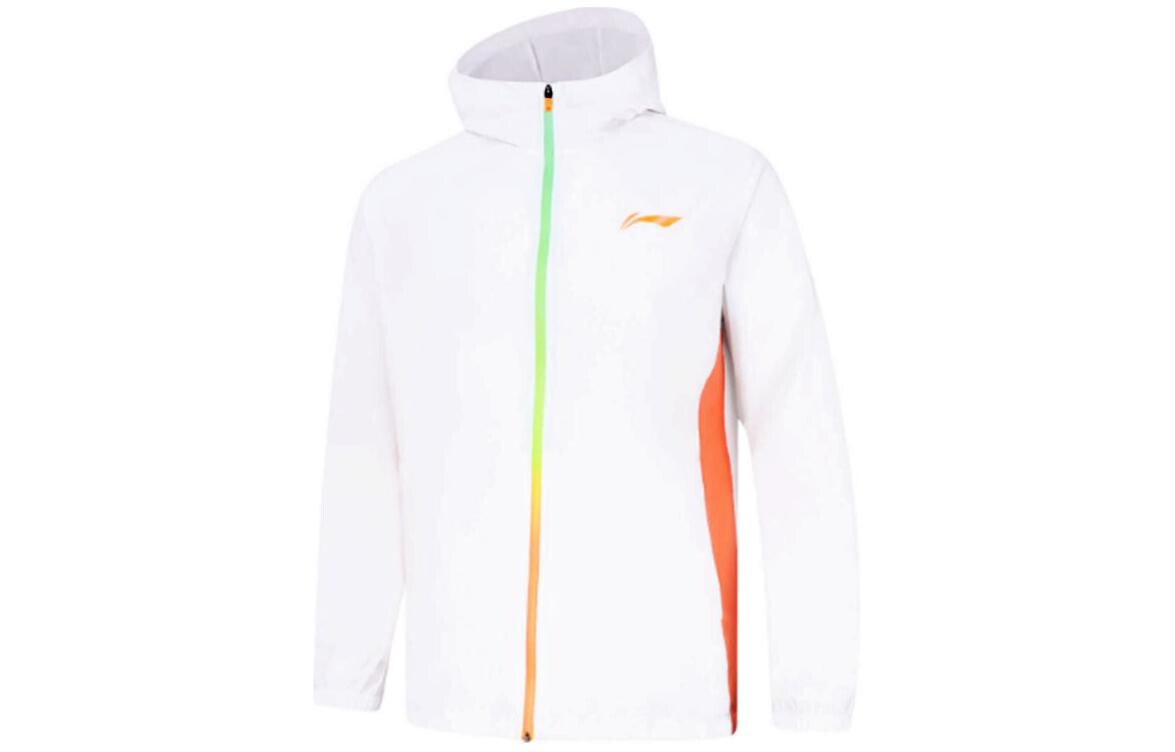 Куртка для бега мужская белая Lining, белый 
Куртка для бега мужская белая Lining, белый