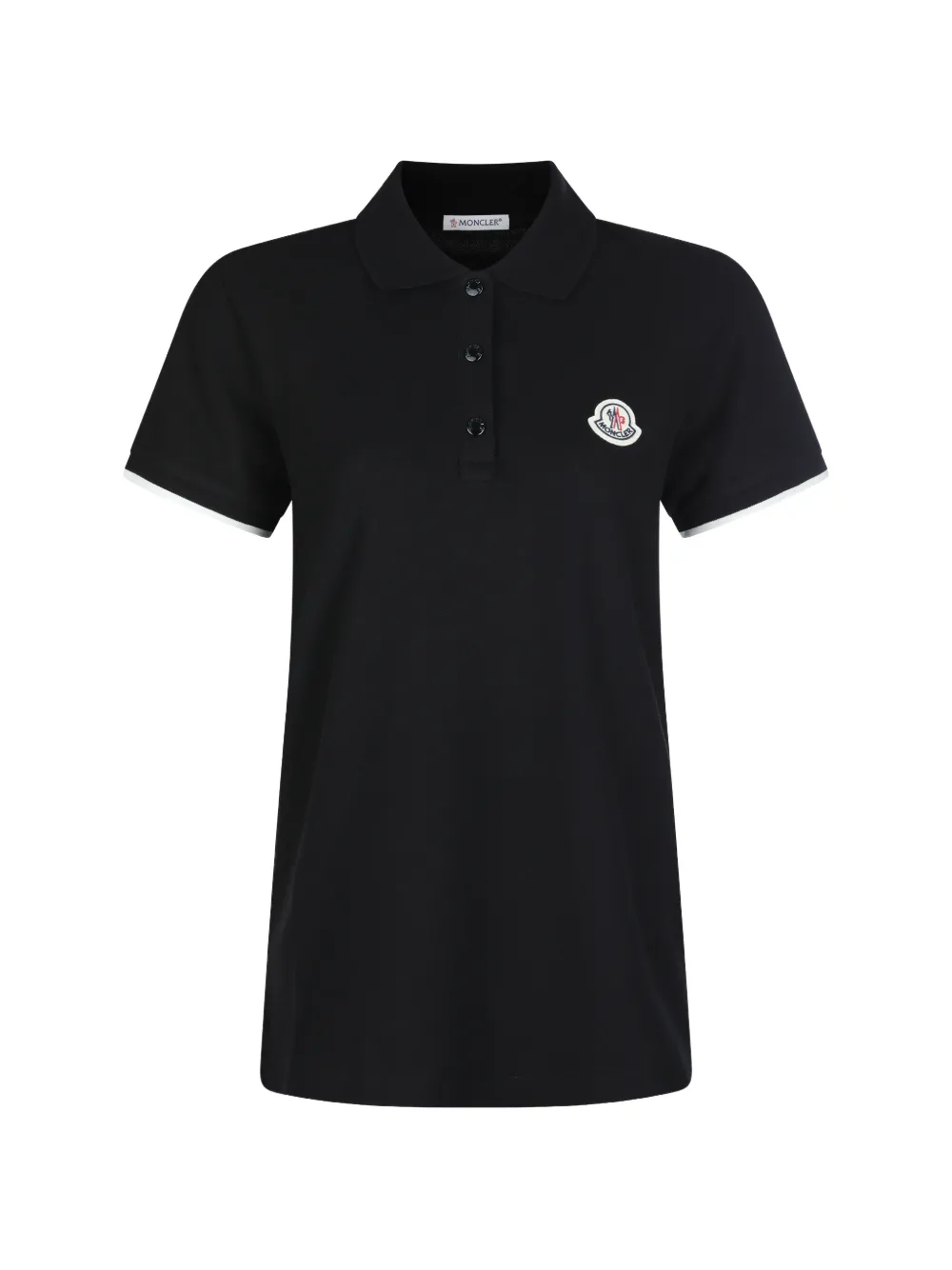 Поло с манжетами и нашивкой-логотипом Moncler, черный
Поло с манжетами и нашивкой-логотипом Moncler, черный