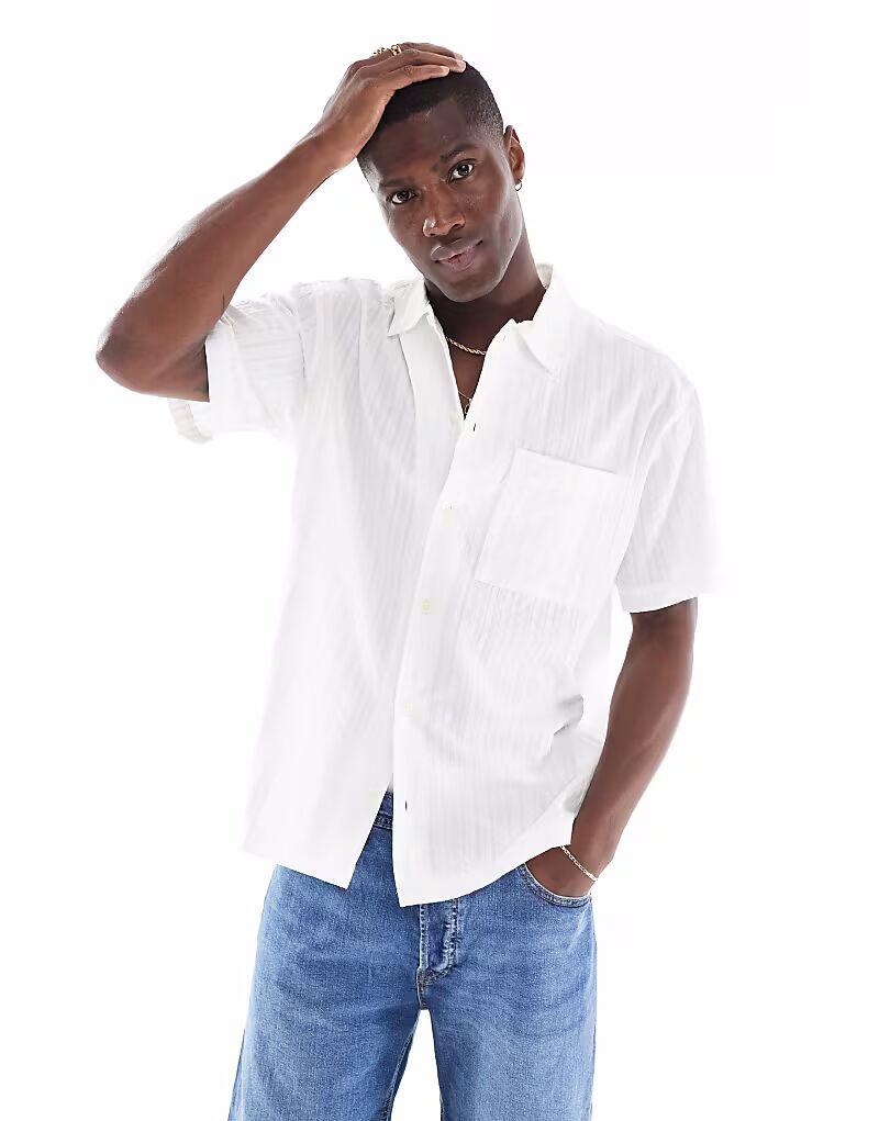 Рубашка Jack & Jones Premium из ткани сирсакер белого цвета
Рубашка Jack & Jones Premium из ткани сирсакер белого цвета