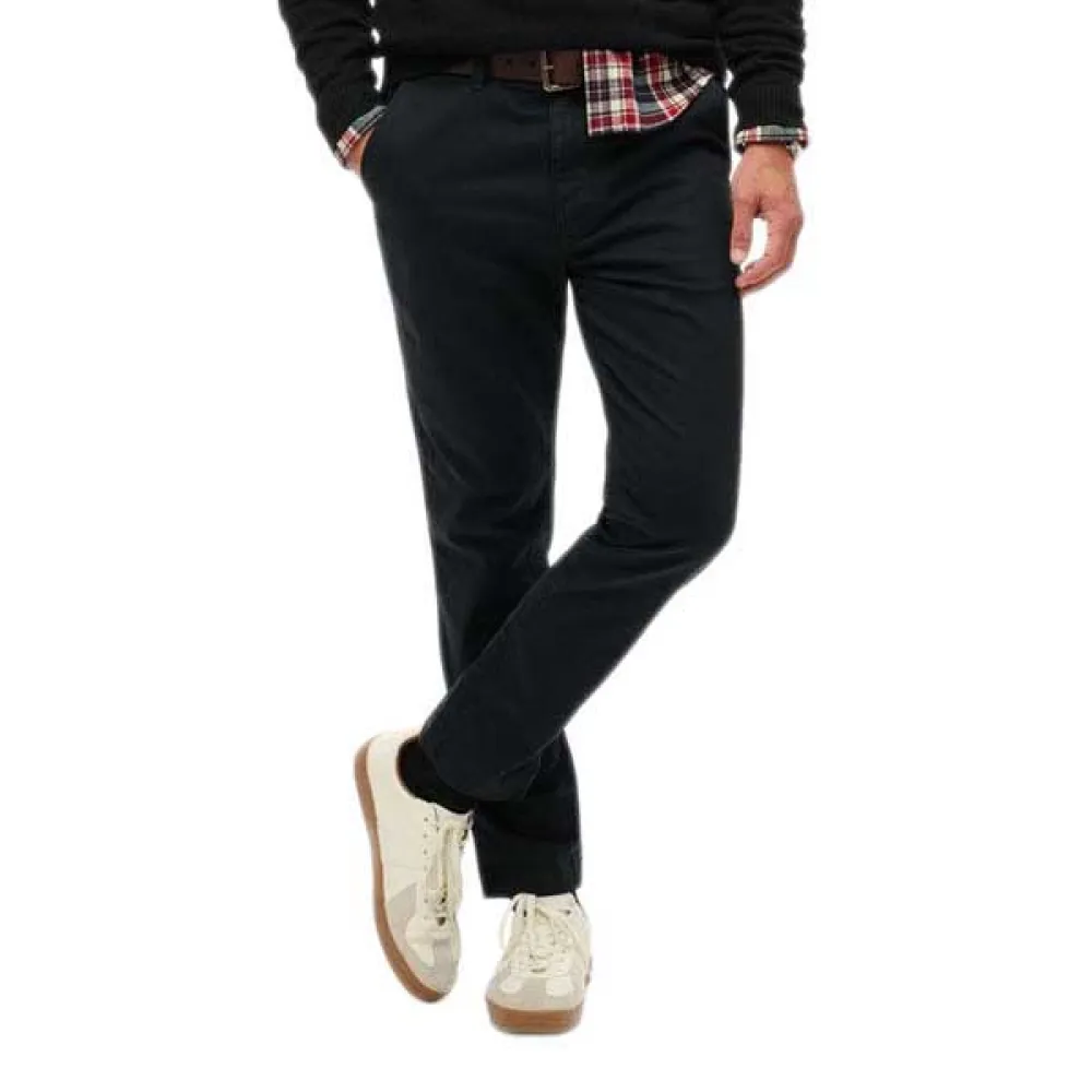Брюки чинос Superdry International, черный 
Брюки чинос Superdry International, черный