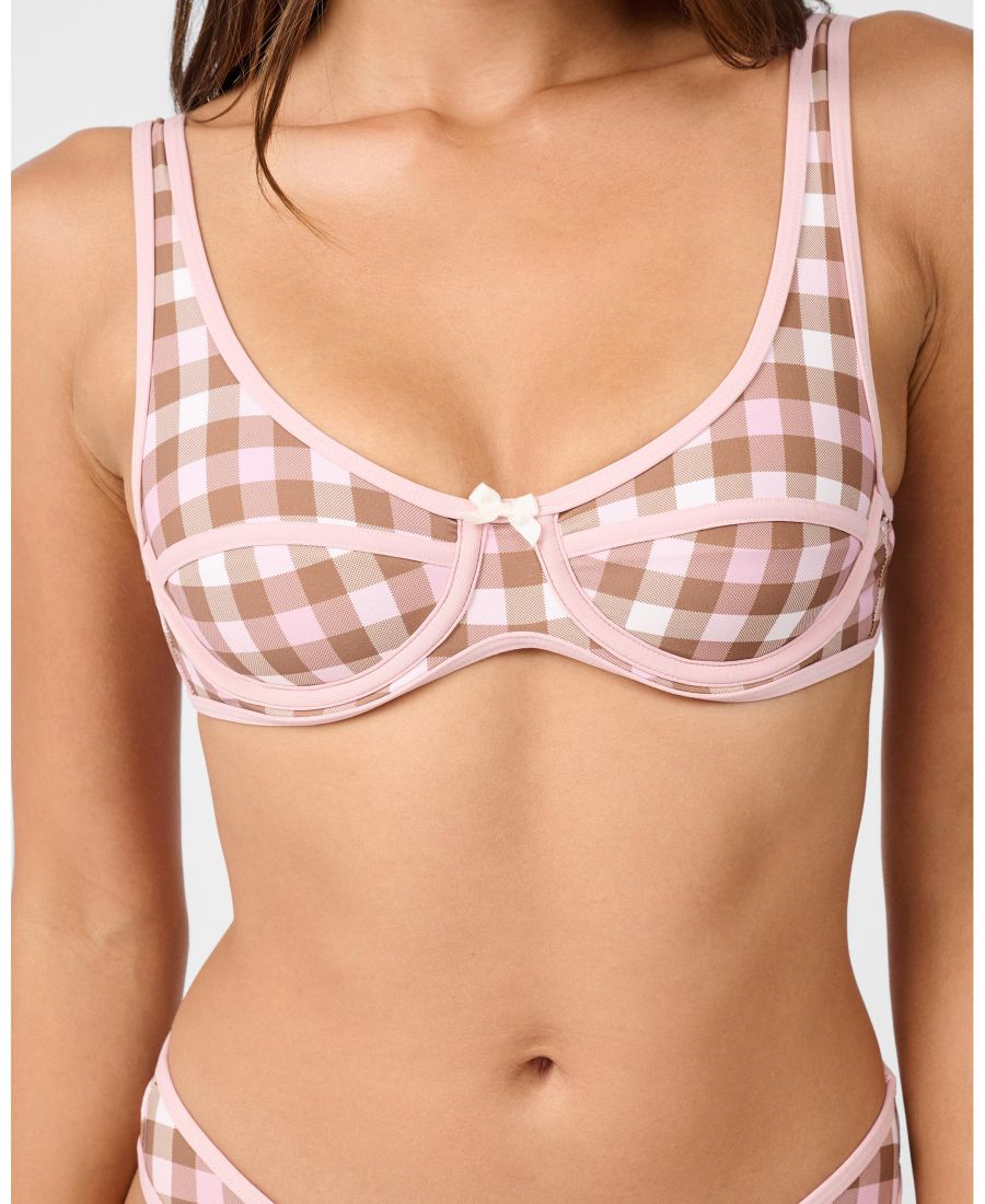 Женский топ с вырезом-лодочкой на косточках WeWoreWhat, Pink/brown
Женский топ с вырезом-лодочкой на косточках WeWoreWhat, Pink/brown