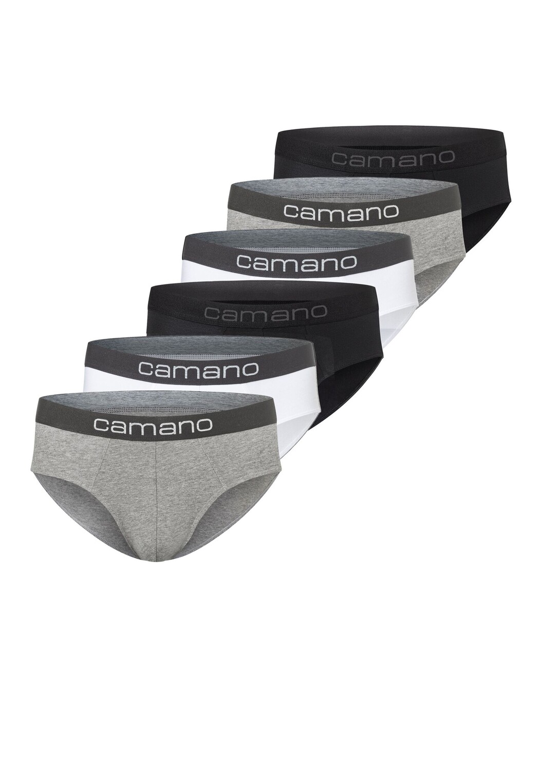 Трусы camano 6er Pack comfort, цвет schwarz grau weiß
Трусы camano 6er Pack comfort, цвет schwarz grau weiß