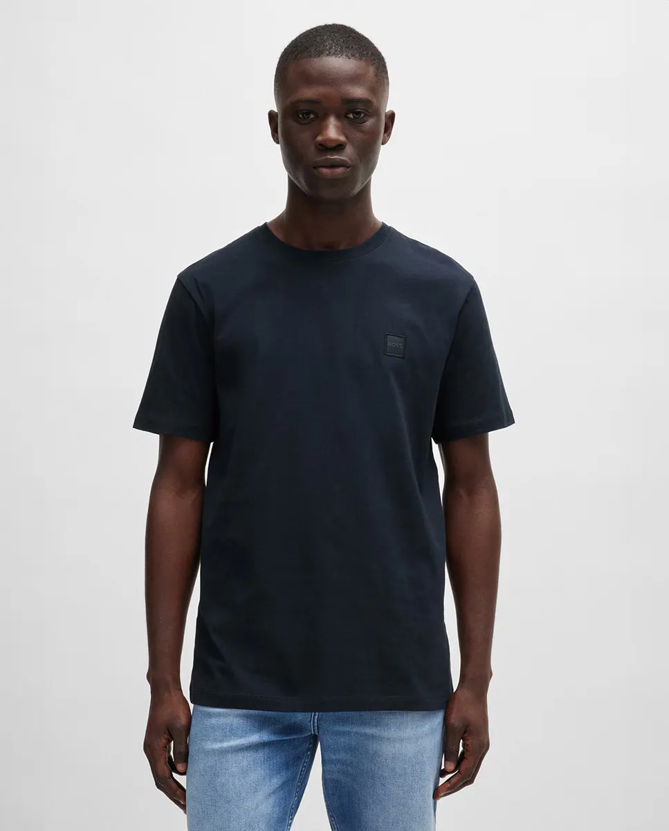 Футболка из хлопкового джерси с нашивкой-логотипом Boss, темно-синий
Футболка из хлопкового джерси с нашивкой-логотипом Boss, темно-синий