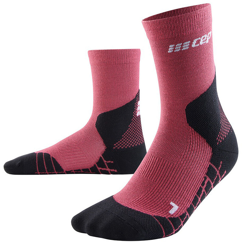 Женские легкие носки среднего кроя из шерсти мериноса CEP, розовый 
Женские легкие носки среднего кроя из шерсти мериноса CEP, розовый