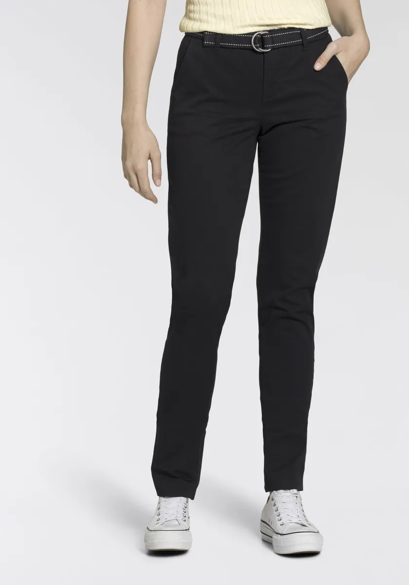 Брюки-чиносы AJC (2 шт.), в стиле casual с контрастным поясом, черный
Брюки-чиносы AJC (2 шт.), в стиле casual с контрастным поясом, черный