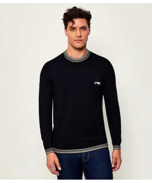 Шерстяной свитер Regular fit Emporio Armani, синий
Шерстяной свитер Regular fit Emporio Armani, синий