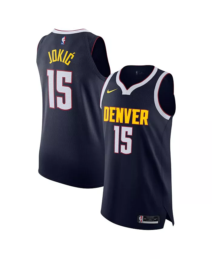 Мужская автентичная футболка Denver Nuggets Никола Йокича в синем цвете Nike
Мужская автентичная футболка Denver Nuggets Никола Йокича в синем цвете Nike