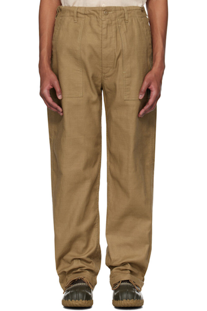 Бежевые брюки-утеплители Engineered Garments
Бежевые брюки-утеплители Engineered Garments