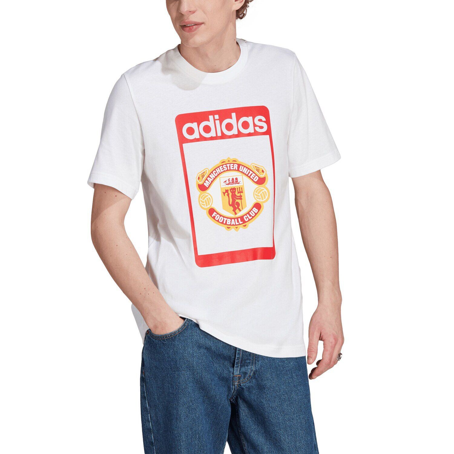 Мужская белая футболка Adidas Originals Manchester United Club, Белый, Мужская белая футболка Adidas Originals Manchester United Club
Мужская белая футболка Adidas Originals Manchester United Club, Белый, Мужская белая футболка Adidas Originals Manchester United Club