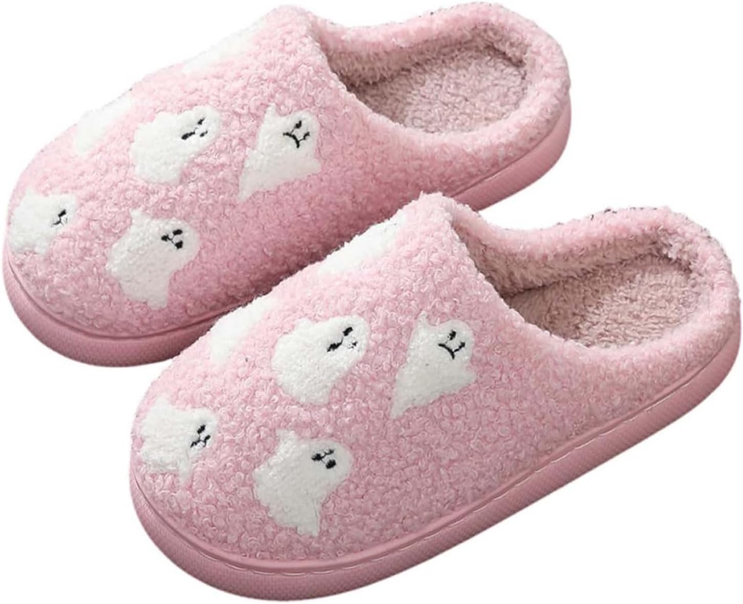 Домашние тапочки на Хэллоуин для женщин и мужчин, нескользящие, теплые, пушистые, с меховой подкладкой, из мягкой плюшевой ткани с эффектом памяти, для зимы, дома и на улице, модные, с оригинальным рисунком Призрачного лица Lghlmcl, розовый
Домашние тапочки на Хэллоуин для женщин и мужчин, нескользящие, теплые, пушистые, с меховой подкладкой, из мягкой плюшевой ткани с эффектом памяти, для зимы, дома и на улице, модные, с оригинальным рисунком Призрачного лица Lghlmcl, розовый