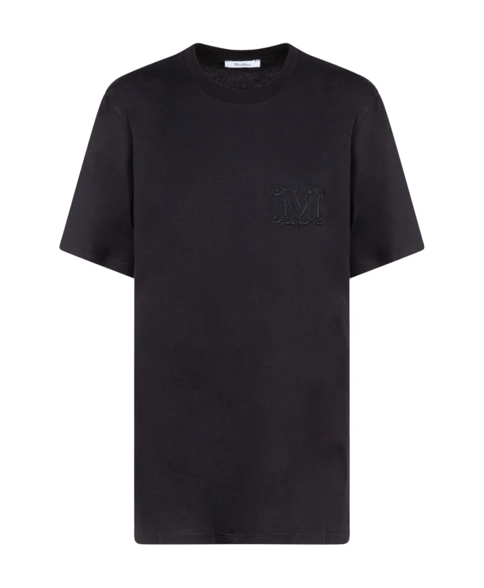 Черная футболка с вышитым логотипом. Max Mara, черный
Черная футболка с вышитым логотипом. Max Mara, черный