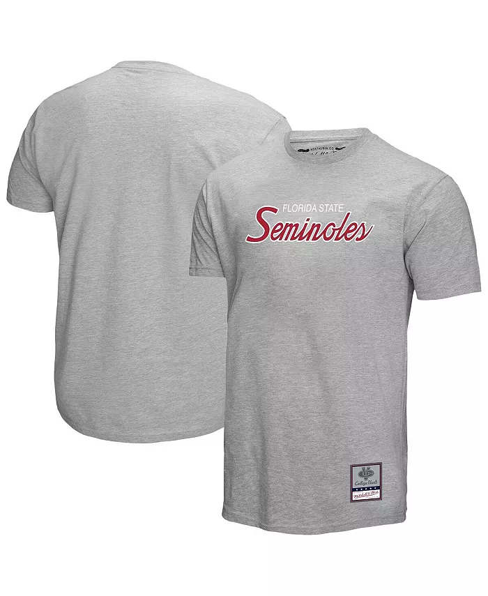 Мужская серая футболка Florida State Seminoles Elite Script Mitchell & Ness, Серый, Мужская серая футболка Florida State Seminoles Elite Script Mitchell & Ness
Мужская серая футболка Florida State Seminoles Elite Script Mitchell & Ness, Серый, Мужская серая футболка Florida State Seminoles Elite Script Mitchell & Ness