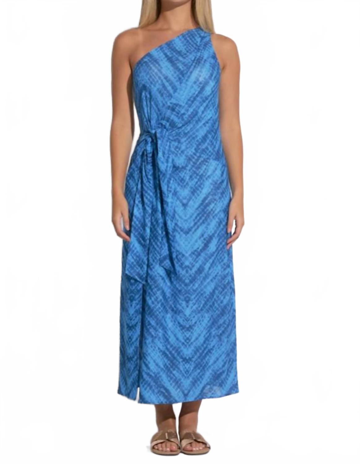 Гавана Принт платье с одним плечом в синем цвете ELAN
Гавана Принт платье с одним плечом в синем цвете ELAN