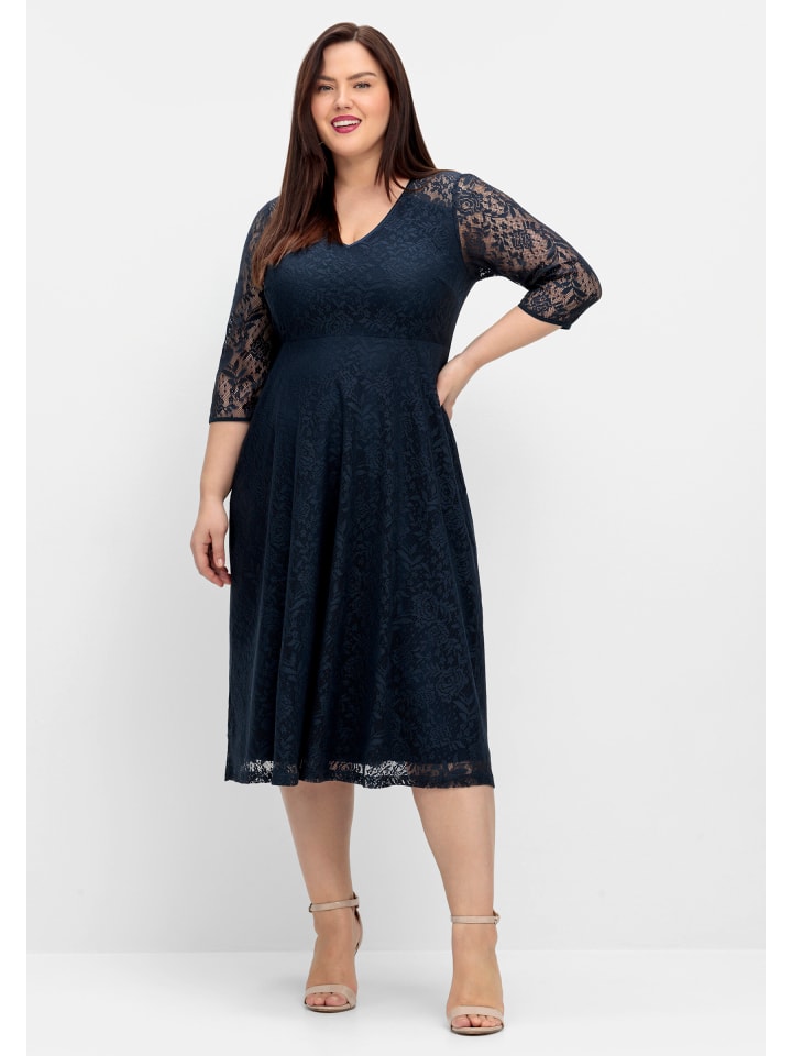 Платье sheego, темно-синий
Платье sheego, темно-синий