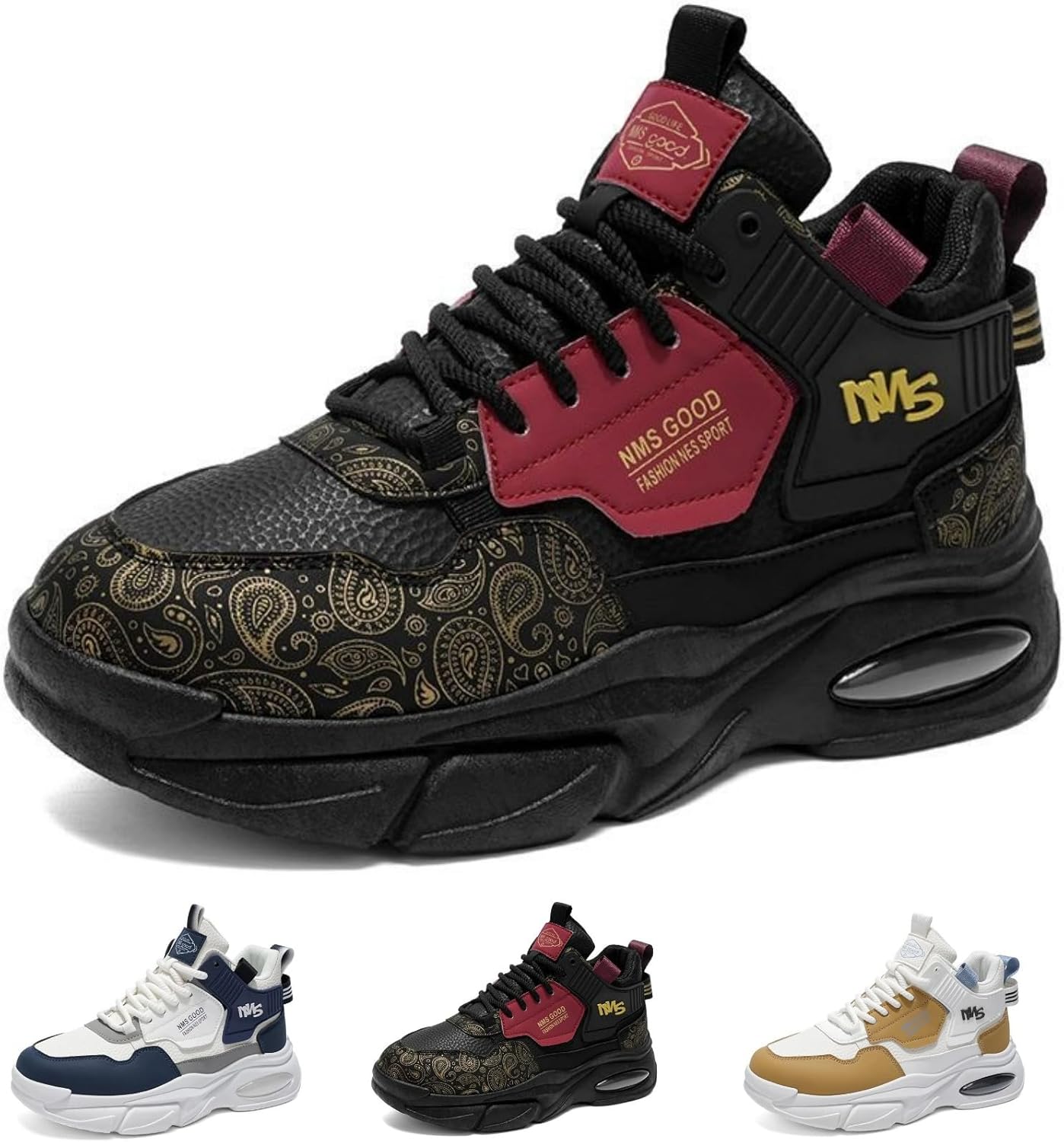 Мужские повседневные массивные кроссовки MACEFIL, высокие, дышащие, модные спортивные ботинки для прогулок и скейтборда, черный/красный
Мужские повседневные массивные кроссовки MACEFIL, высокие, дышащие, модные спортивные ботинки для прогулок и скейтборда, черный/красный